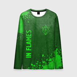 Лонгслив мужской In Flames - green gradient вертикально, цвет: 3D-принт