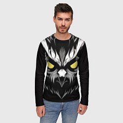 Лонгслив мужской Взгляд филина, цвет: 3D-принт — фото 2