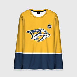 Лонгслив мужской Нэшвилл Предаторз хоккей, цвет: 3D-принт