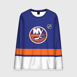 Лонгслив мужской Нью Йорк Айлендерс хоккей, цвет: 3D-принт