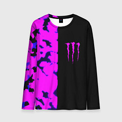 Лонгслив мужской Monster energy neon camo, цвет: 3D-принт