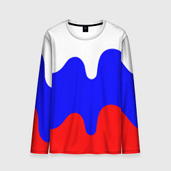 Лонгслив мужской Патриот - флаг, цвет: 3D-принт