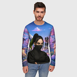 Лонгслив мужской Ниндзя Билли Айлиш, цвет: 3D-принт — фото 2