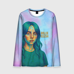 Лонгслив мужской Билли Айлиш из мозаики, цвет: 3D-принт