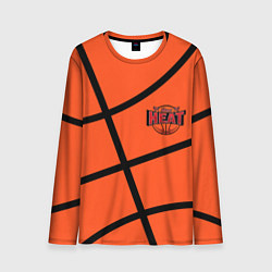 Мужской лонгслив Майами Хит - баскетболная разметка