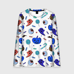 Лонгслив мужской Halloween white, цвет: 3D-принт