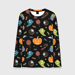 Мужской лонгслив Halloween black