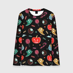 Мужской лонгслив Halloween red pumpkin