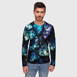 Лонгслив мужской Текстура драгоценных камней, цвет: 3D-принт — фото 2