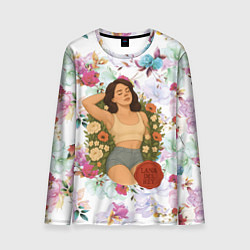 Лонгслив мужской Lana Del Rey в полевых цветах, цвет: 3D-принт