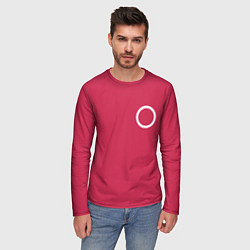 Лонгслив мужской Страж Squid game круг, цвет: 3D-принт — фото 2