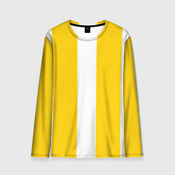 Лонгслив мужской Color yellow white line, цвет: 3D-принт