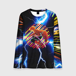 Лонгслив мужской Anime Demon Slayer Zenitsu, цвет: 3D-принт