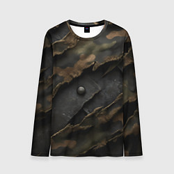 Мужской лонгслив Камуфляжная ткань на металле