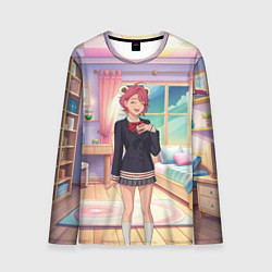 Мужской лонгслив Дандадан Сиратори Айра смущается