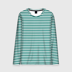 Лонгслив мужской Тельняшка пограничника, цвет: 3D-принт