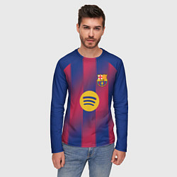 Лонгслив мужской Барселона домашняя форма 2025 2026, цвет: 3D-принт — фото 2