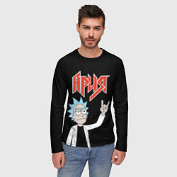 Лонгслив мужской Ария и Рик Санчес из Рик и Морти, цвет: 3D-принт — фото 2