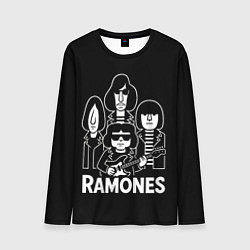 Лонгслив мужской Ramones, силуэты, цвет: 3D-принт