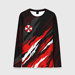 Лонгслив мужской Umbrella - красное пламя, цвет: 3D-принт