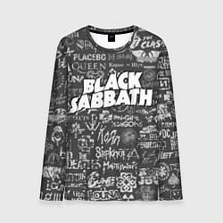 Лонгслив мужской Black Sabbath pattern, цвет: 3D-принт