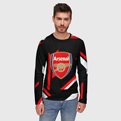 Лонгслив мужской Arsenal geometry steel, цвет: 3D-принт — фото 2