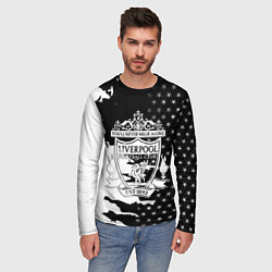 Лонгслив мужской Liverpool текстура спорт, цвет: 3D-принт — фото 2