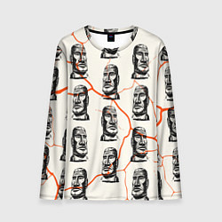 Лонгслив мужской Статуи моаи, цвет: 3D-принт