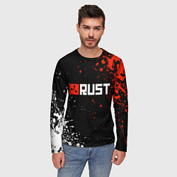 Лонгслив мужской Раст - лого, цвет: 3D-принт — фото 2