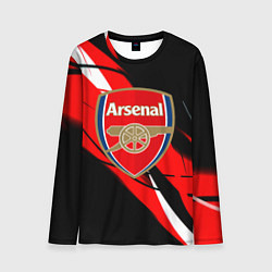 Лонгслив мужской Arsenal абстракция полосы, цвет: 3D-принт