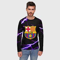 Лонгслив мужской Barcelona neon storm, цвет: 3D-принт — фото 2