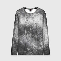 Мужской лонгслив Абстракция - black and white metal scuffs