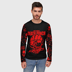 Лонгслив мужской Five Finger Death Punc, цвет: 3D-принт — фото 2
