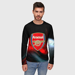 Лонгслив мужской Арсенал абстракция аолна, цвет: 3D-принт — фото 2