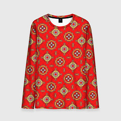 Лонгслив мужской Яркий узор в этническом стиле, цвет: 3D-принт
