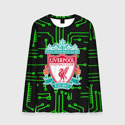 Лонгслив мужской Liverpool плата текстура, цвет: 3D-принт