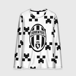 Лонгслив мужской Juventus x minecraft pattern, цвет: 3D-принт