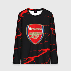Мужской лонгслив Arsenal красные молнии