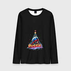 Лонгслив мужской Ёлка компания, цвет: 3D-принт