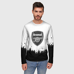 Лонгслив мужской Arsenal черный лес, цвет: 3D-принт — фото 2