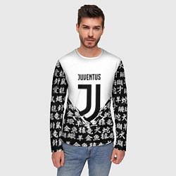 Лонгслив мужской Juventus символы китайские, цвет: 3D-принт — фото 2
