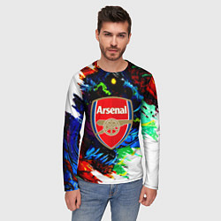 Лонгслив мужской Arsenal monster, цвет: 3D-принт — фото 2
