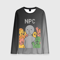 Лонгслив мужской Я NPC без эмоций, цвет: 3D-принт