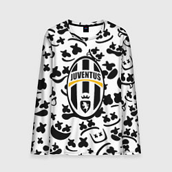 Лонгслив мужской Ювентус x Маршмеллоу, цвет: 3D-принт