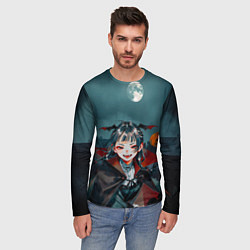 Лонгслив мужской Вампирша МаоМао - Монолог Фармацевта аниме Хэллоуи, цвет: 3D-принт — фото 2