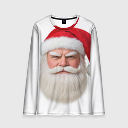 Мужской лонгслив Лицо санты