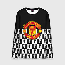 Лонгслив мужской Манчестер Юнайтед люди паттерн, цвет: 3D-принт