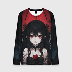 Мужской лонгслив Девушка в стиле аниме в воде