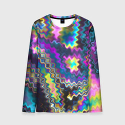 Лонгслив мужской Абстракция переливы, цвет: 3D-принт