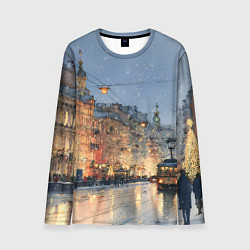 Мужской лонгслив Вечер Санкт-Петербурга